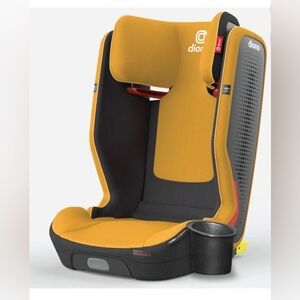 Diono Monterey 5iST FixSafe High Back Expandable Booster Car Seat Yellow Mineral
